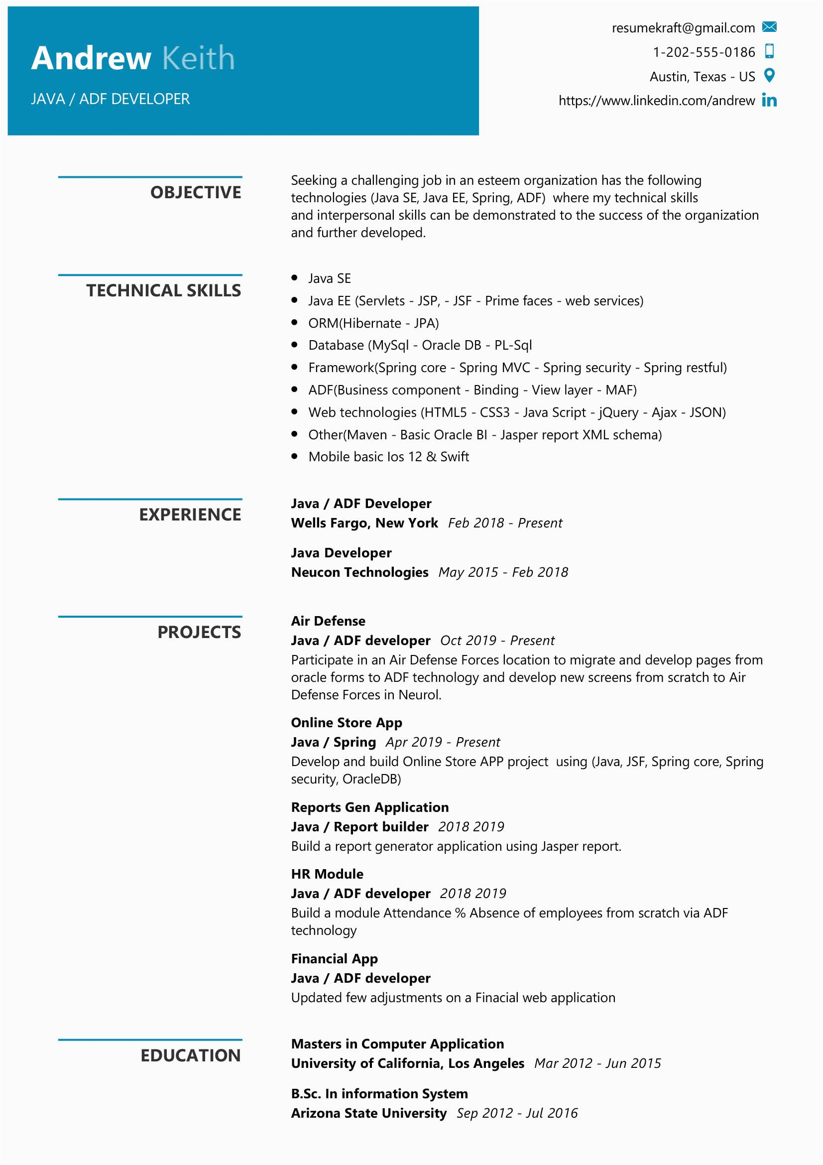 Sample Professional Resume Objective for Java Developer Java Developer Resume Sample & Writing Tips 2020 Resumekraft