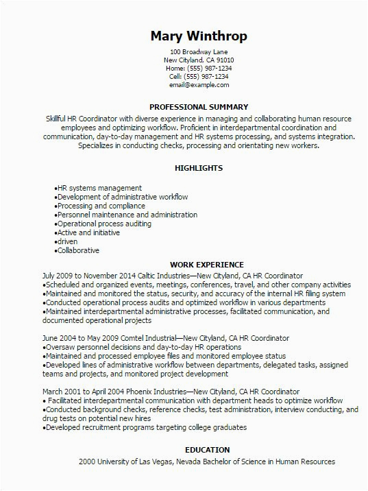 Sample Resume for 4 Years Experience Resume format for 4 Years Experience In Hr Resume
