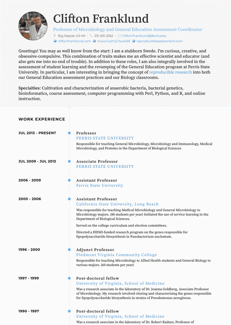 Sample Resume for College Professor Position Professor Resume Samples and Templates