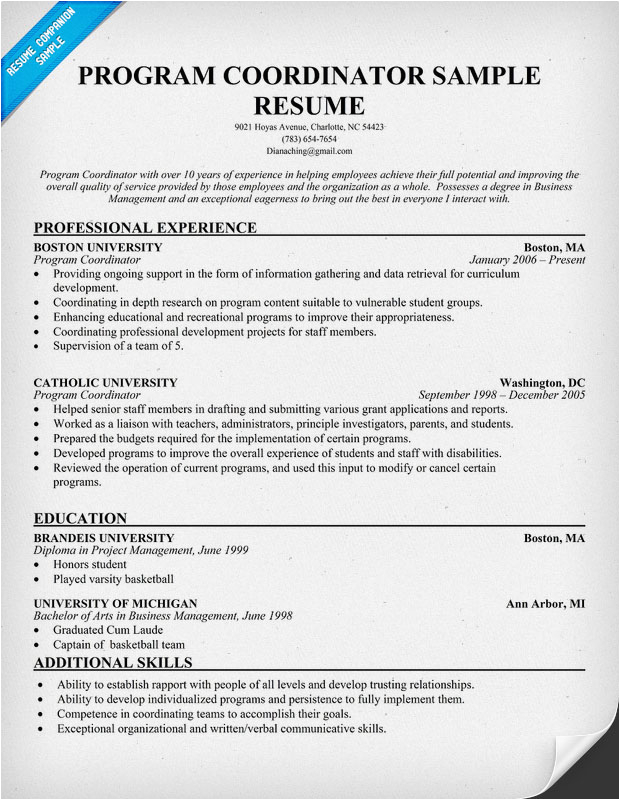 Sample Resume for College Program Coordinator Page Not Found the Perfect Dress
