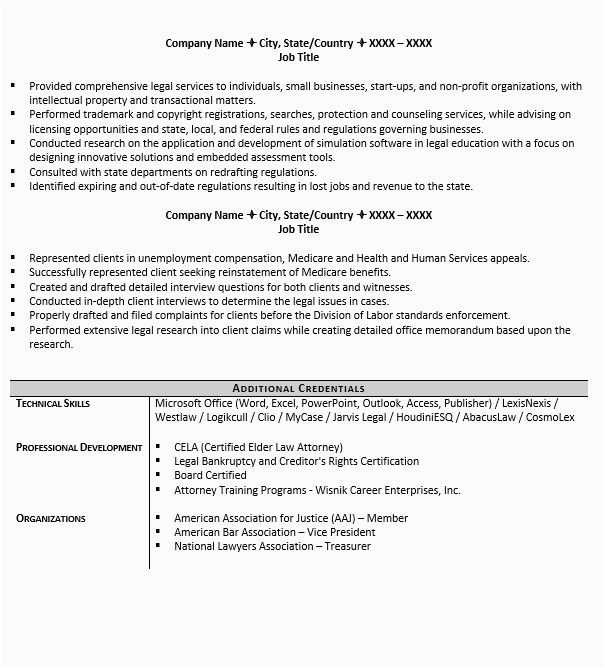 Sample Resume for Entry Level attorney Entry Level attorney Resume Example & 5 Tips