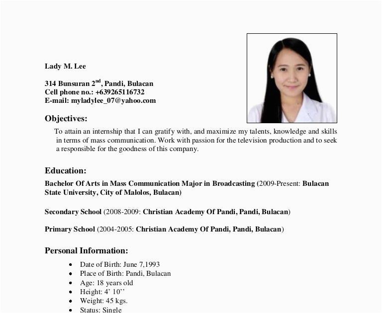 Sample Resume for Fresh Graduate Criminology Resume for Criminology Sample Sample Good Resume for Fresh Graduate