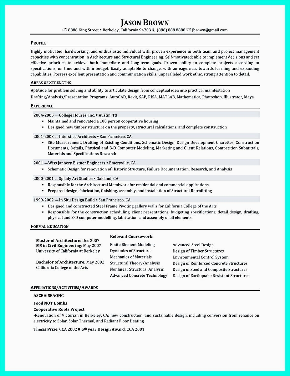 Sample Resume for Fresh Graduate In Project Management Entry Level Project Management Resume Best Simple Construction