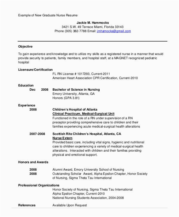 Sample Resume for Fresh Graduate Nursing Student Nursing Student Resume Example 11 Free Word Pdf Documents Download
