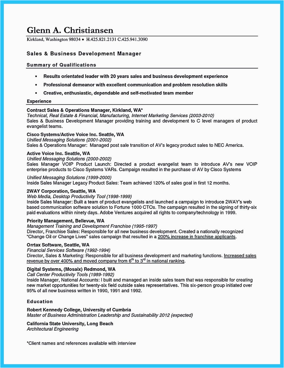 Sample Resume for International Business Development Manager Marvelous Things to Write Best Business Development Manager Resume