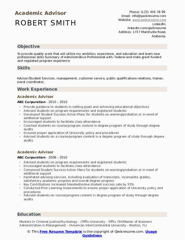 Sample Resume for International Student Advisor Student Advisor Cv September 2021