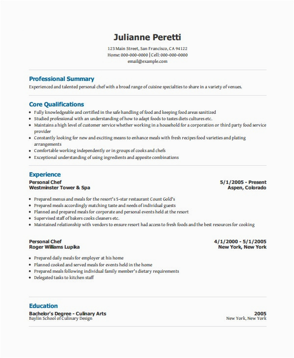 Sample Resume format for Personal Information Personal Resume Template 6 Free Word Pdf Document Download