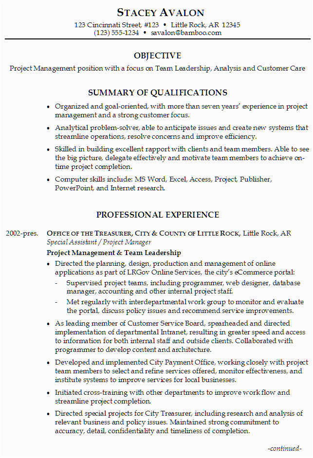 Sample Resume Objective for Leadership Position Resume Examples Leadership