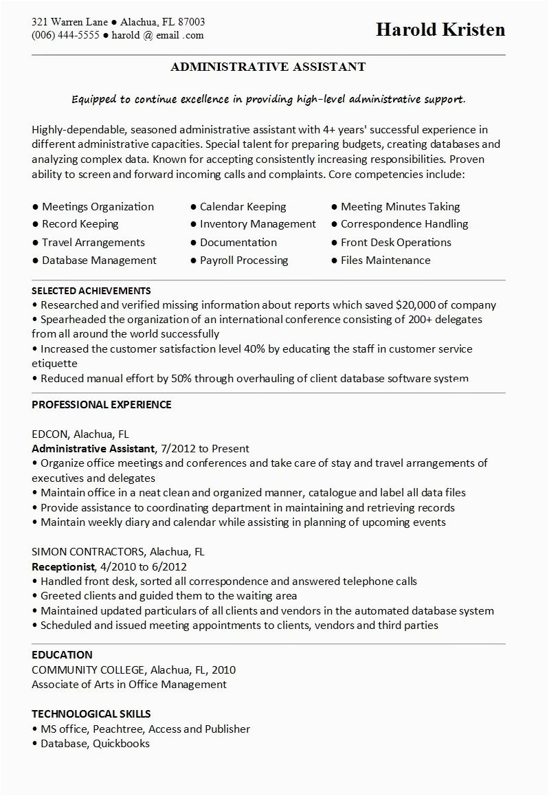 Sample Resume Template for Experienced Candidate the Best Resume Templates for 2020