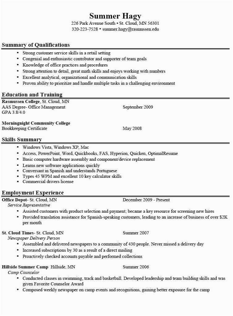 Sample Resume to Get Into College What is A College Student Resume Objective with 6 Great Sample Resume