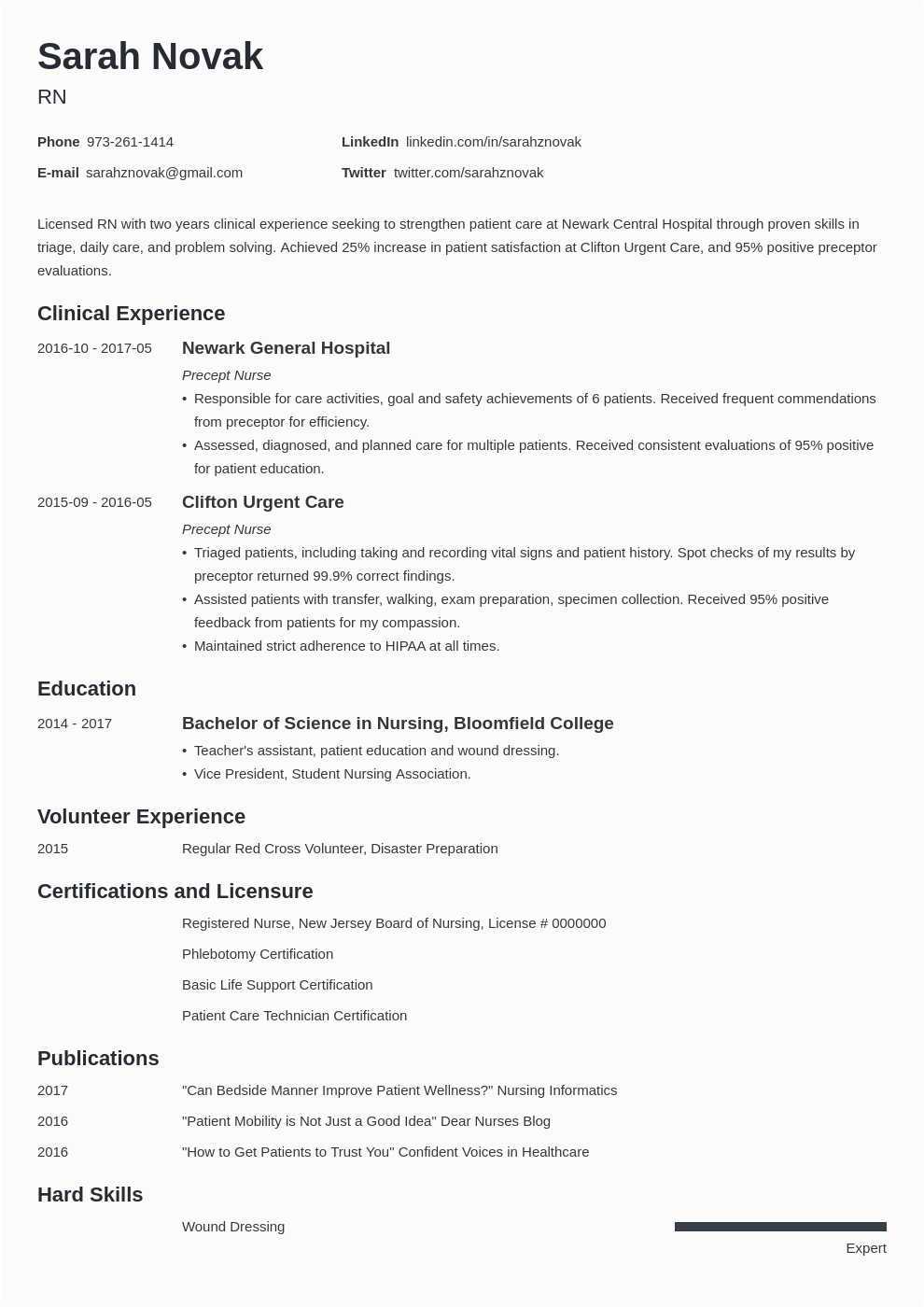 Sample Resume to Get Into Nursing School Nursing Student Resume Examples for 2022 Template