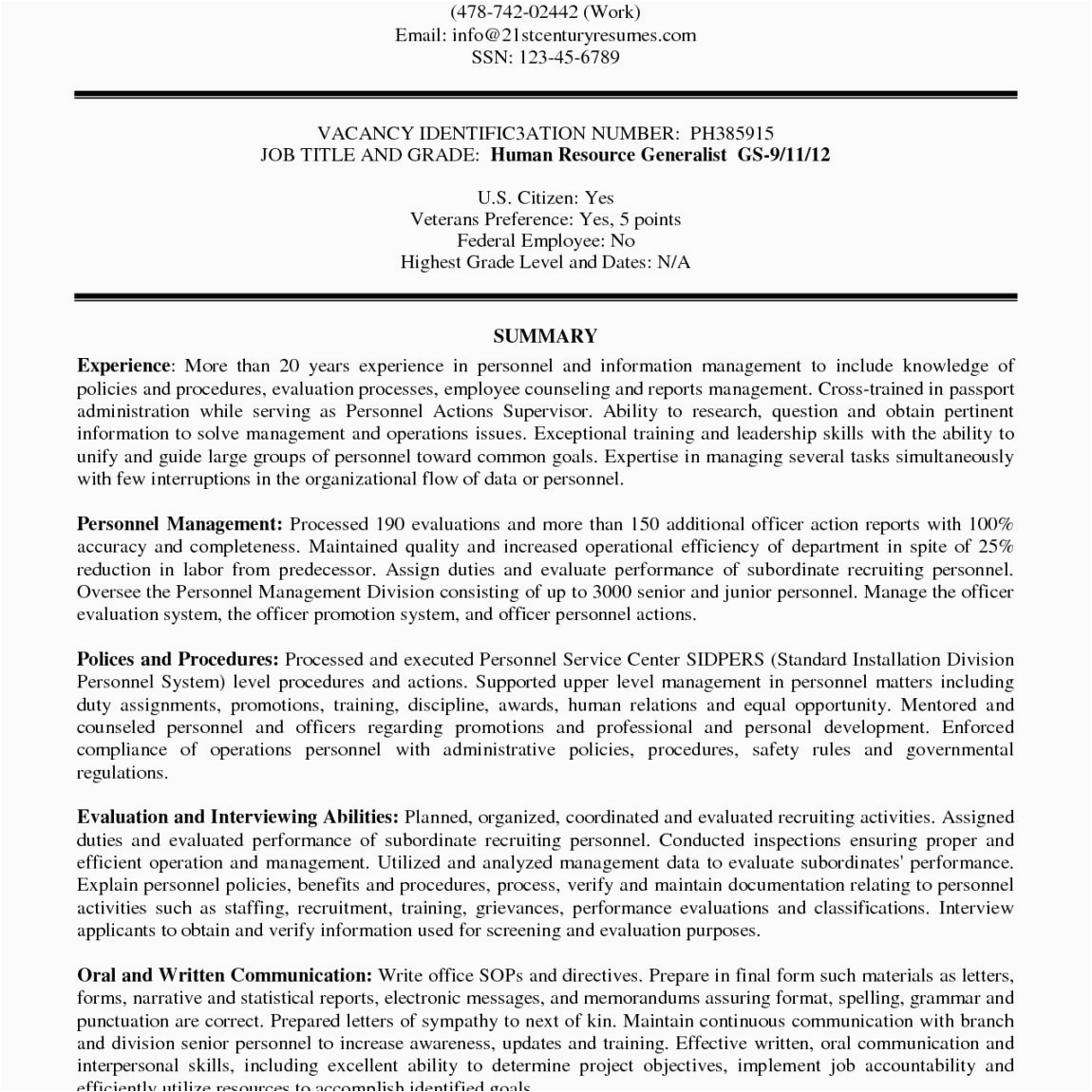 Sample Resume to Submit to Usajobs Usa Jobs Resume Examples
