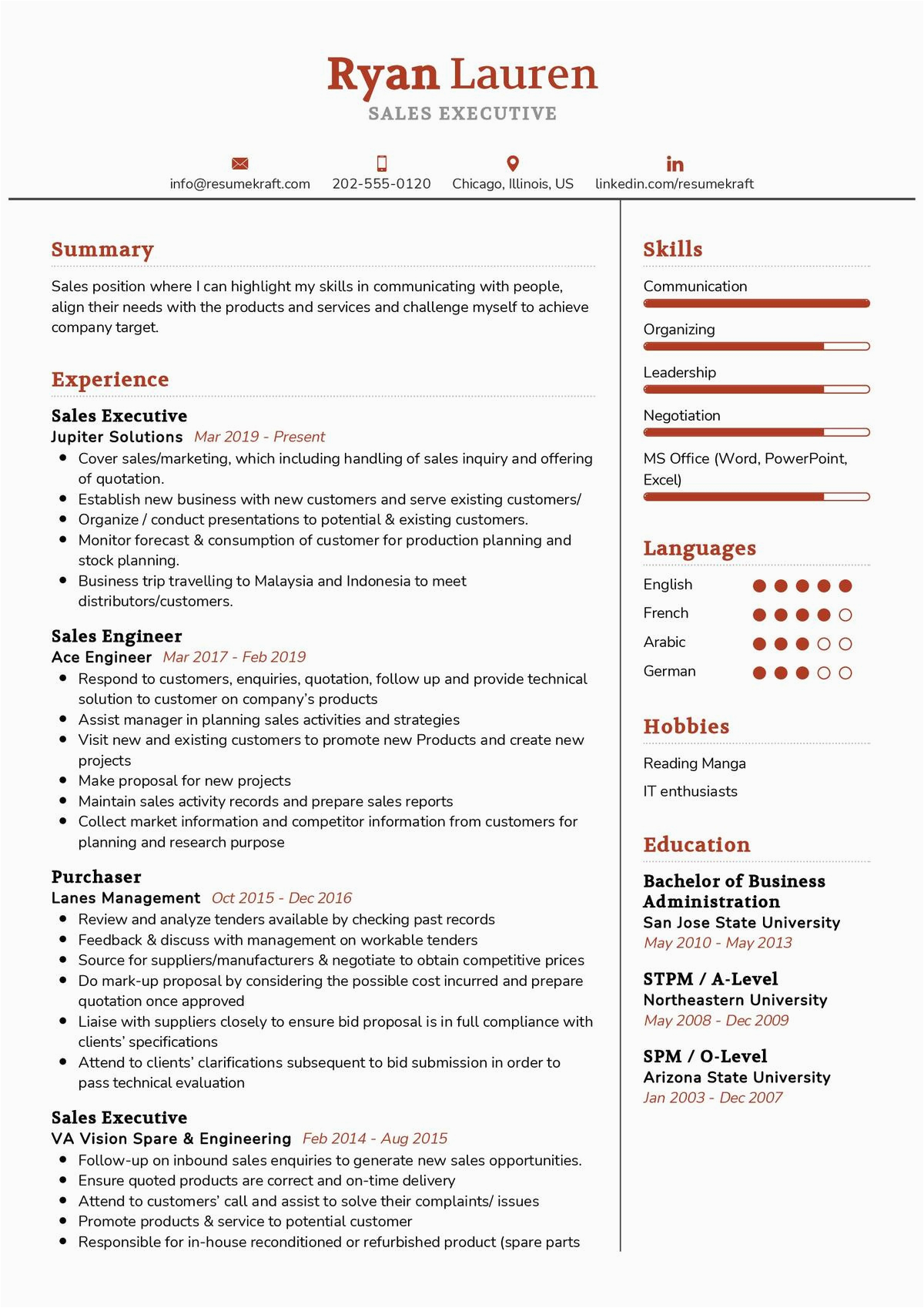Sample Sales New Business Executive Resume Sales Executive Resume Example Resumekraft