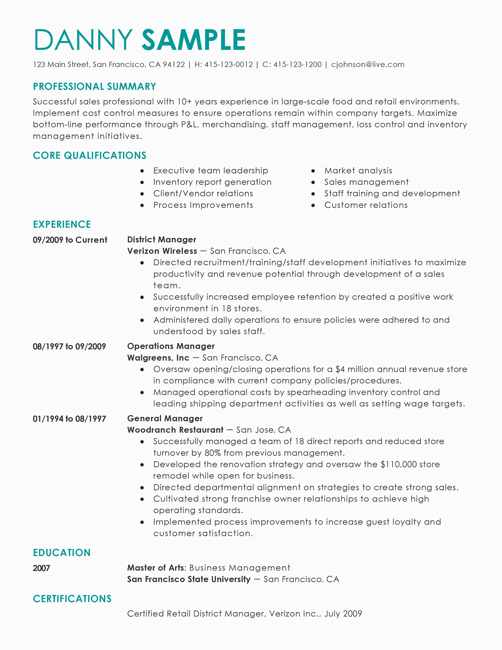 Samples Of A Good Summary for Resume Example Of A Professional Resume Template