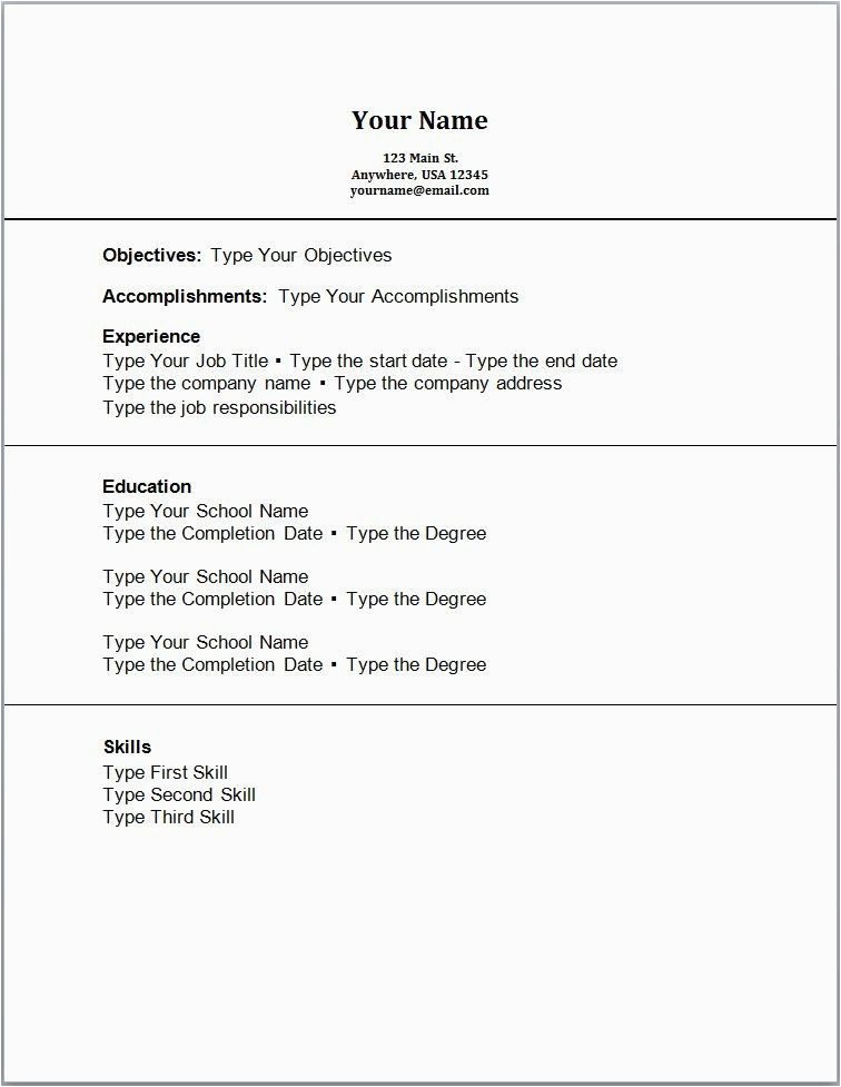 Simple Resume Template with No Work Experience Sample Resume with No Work Experience College Students Pdf