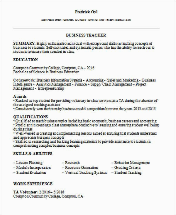 Educational Leadership Resume Samples without Experience 35 Printable Teacher Resume Templates