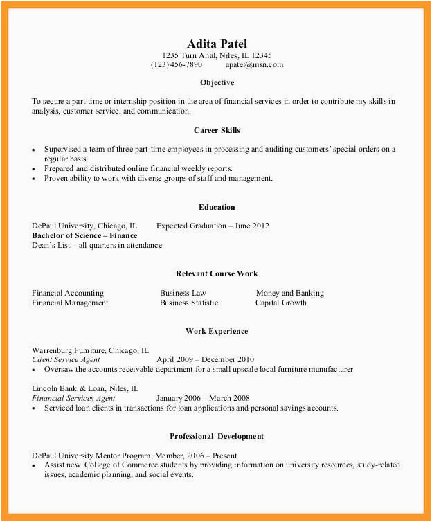 Entry Level College Student Resume Samples Resume Samples for College Student Best 11 12 Entry Level College