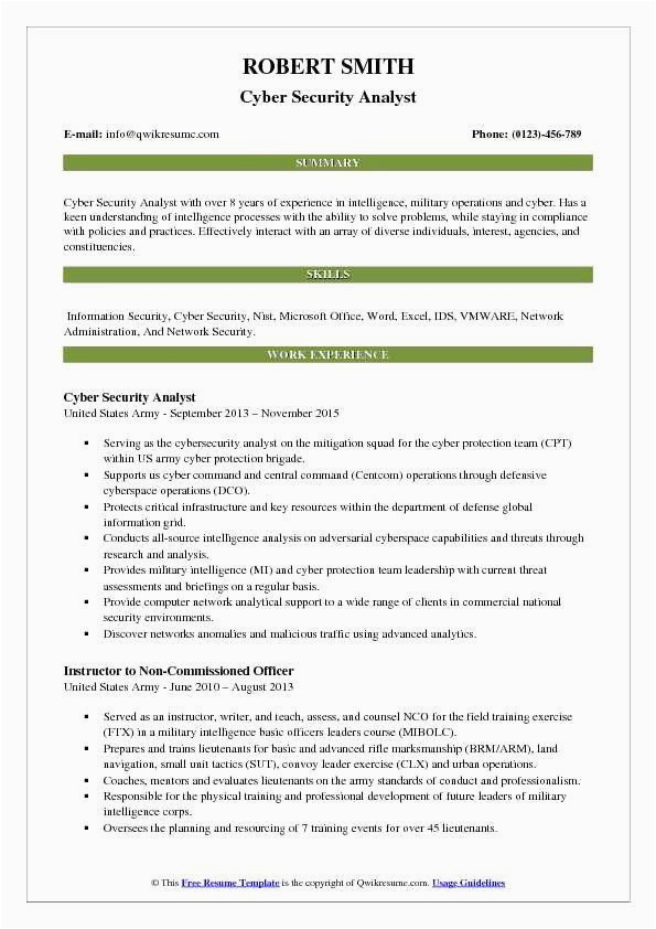 Entry Level Cyber Security Resume with No Experience Sample Entry Level Cyber Security Resume with No Experience Inspirational