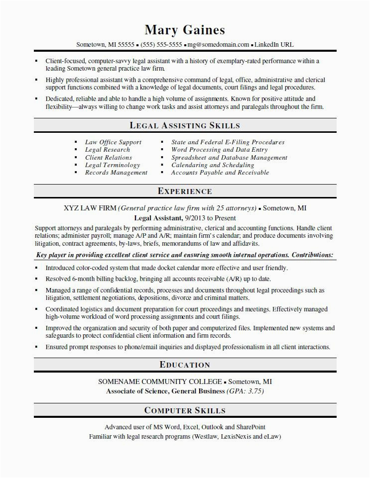 Job Responsibilities Resume Sample Law Firm Awesome Lawyer Resume Sample Canada Addictips
