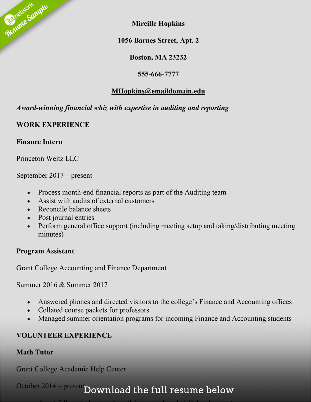 Resume Sample for On Campus Job How to Write A College Student Resume with Examples