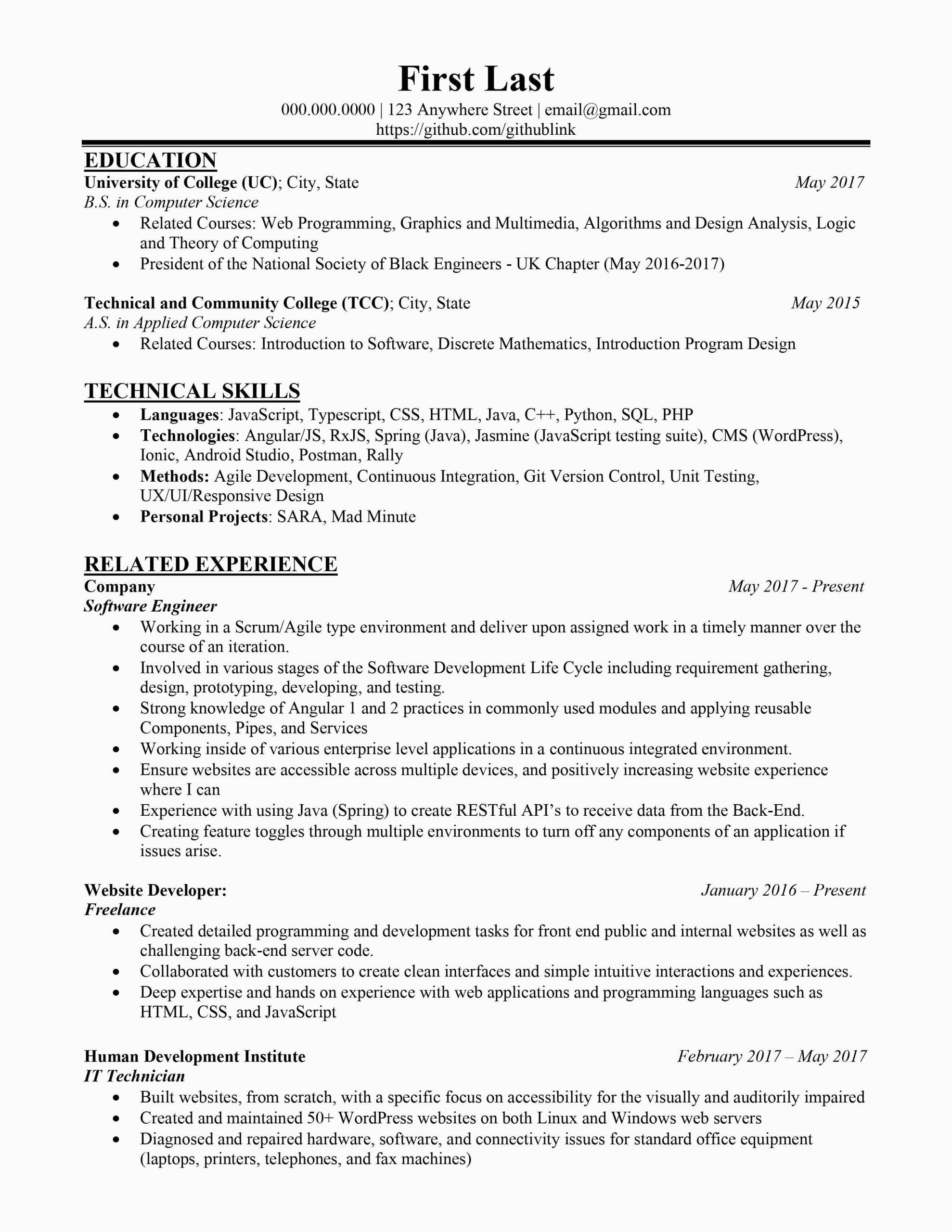 Resume Samples 3 5 Years Experience Looking for some Advice On My Resume software Engineer with 3 5 Years