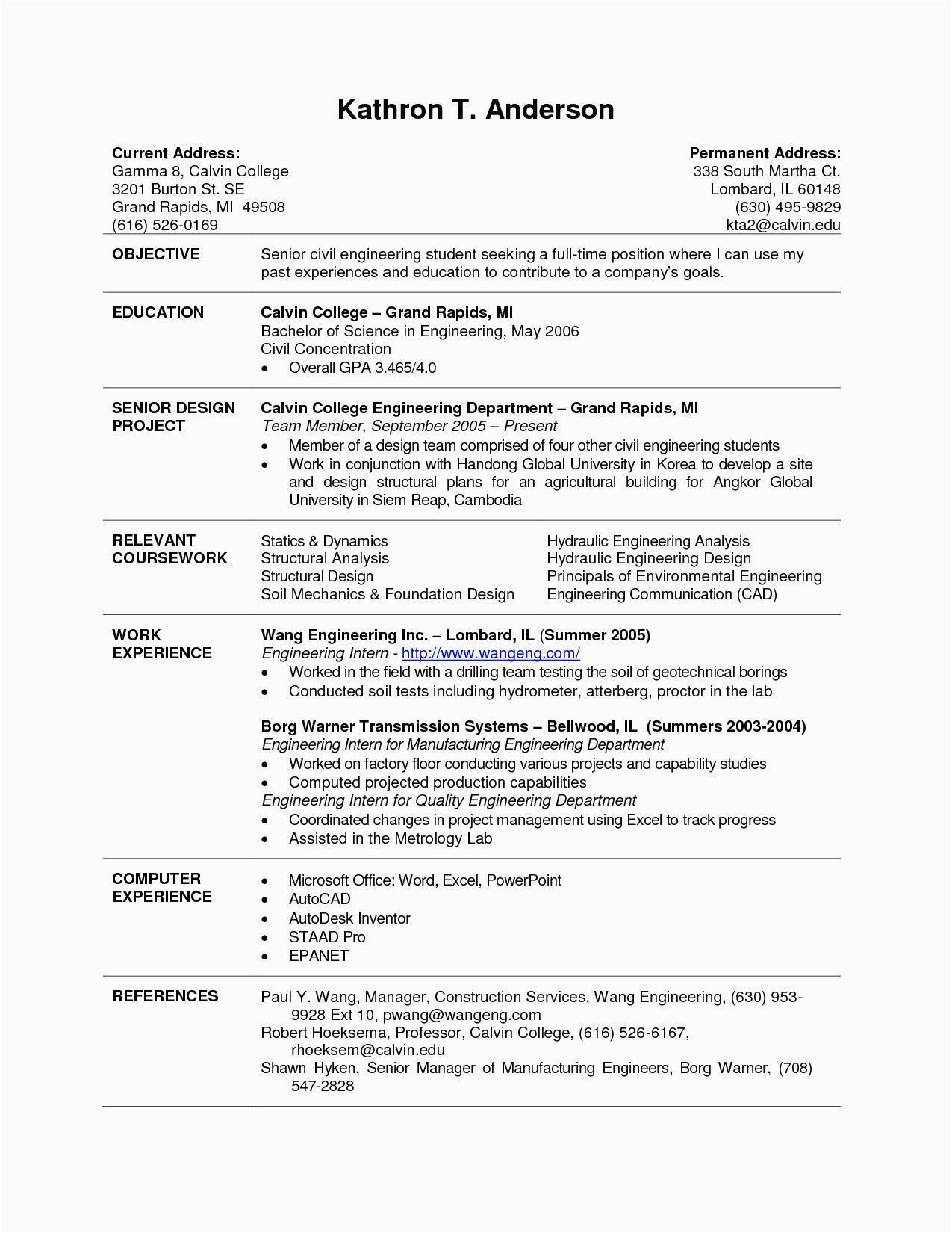 Resume Samples for Students with Little Experience Resume Examples College Students Little Experience In 2021