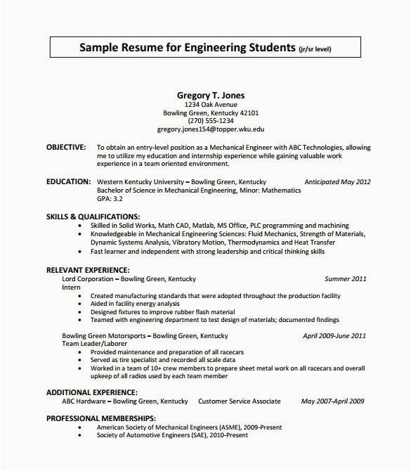 Sample College Student Resume for Summer Internship Summer Internship College Student Resume for Internship Best Resume