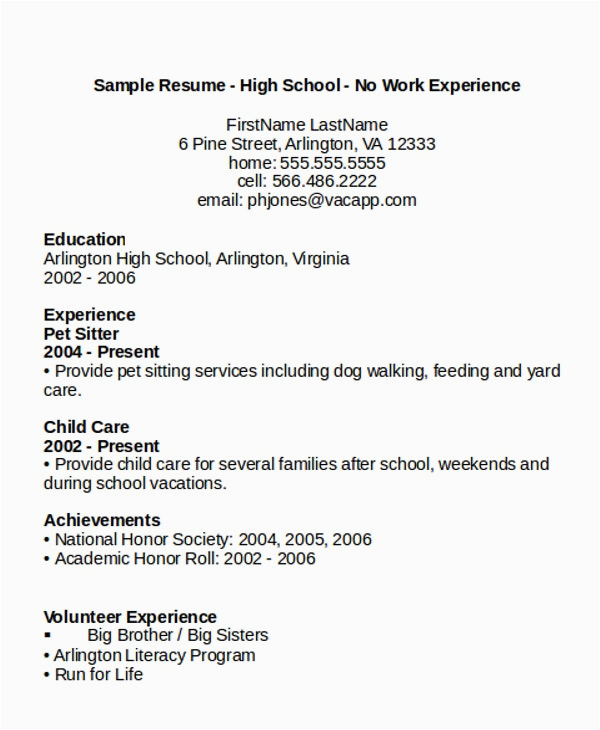 Sample Education Section Of A Resume Resume Education Section
