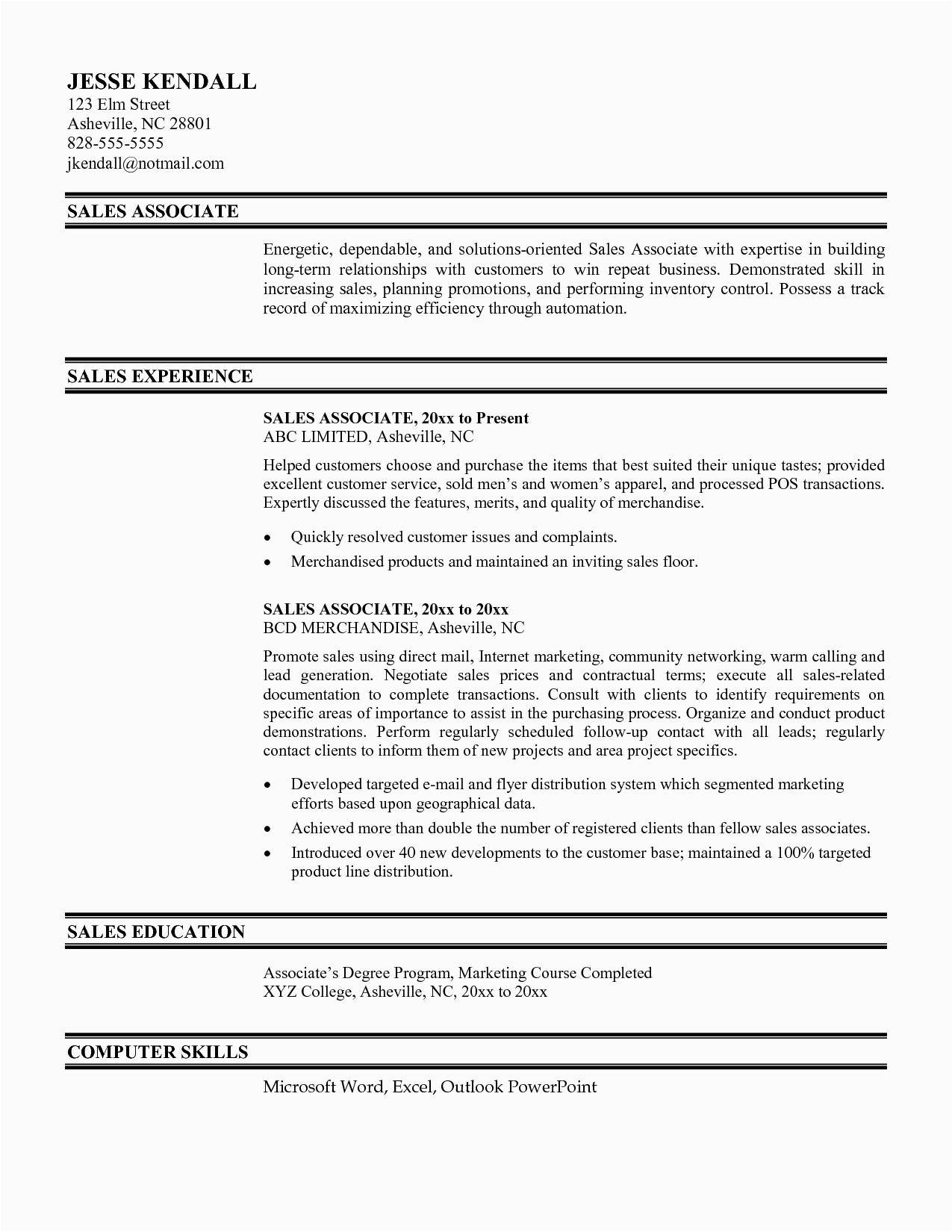 Sample Objectives for A Sales Resume Resume Examples Over 40