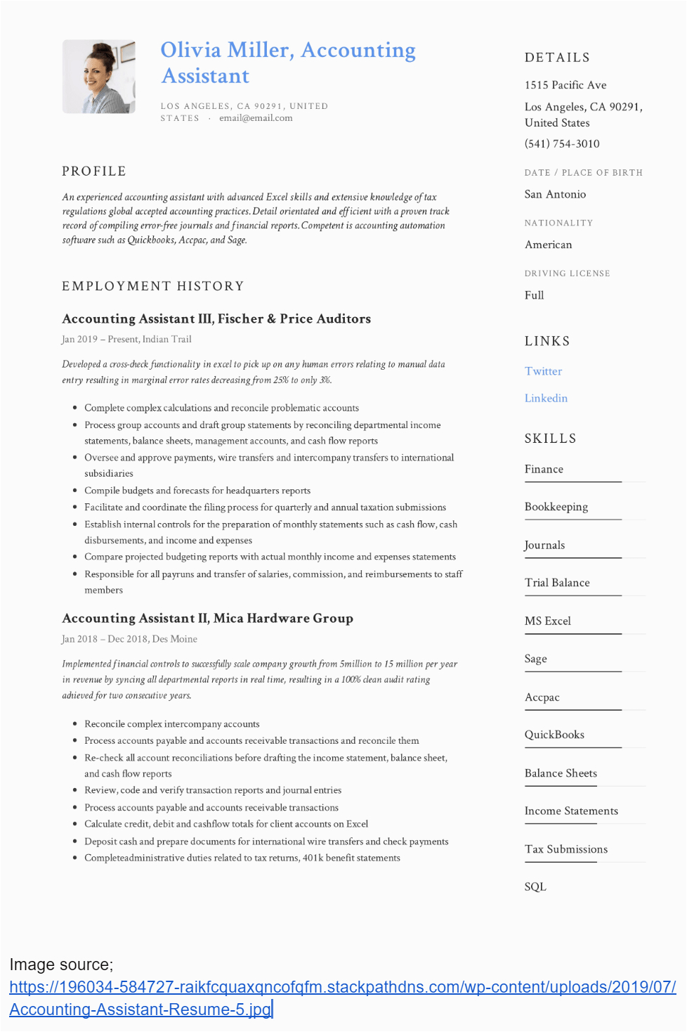 Sample Resume for Accounting assistant Position How to Write A Resume for Accounting assistant Expert