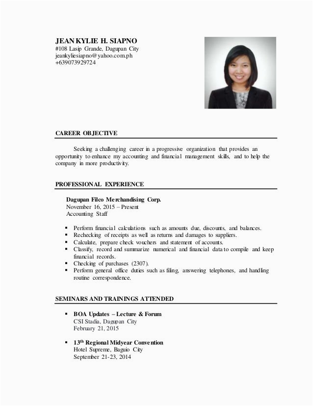 Sample Resume for Fresh Graduate without Work Experience Malaysia Resume for Fresh Accounting Graduate without Experience Malaysia