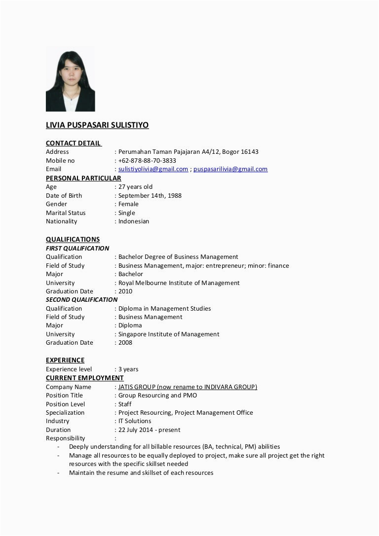 Sample Resume for Fresh Graduate without Work Experience Malaysia Sample Cv for Job Application for Fresh Graduate