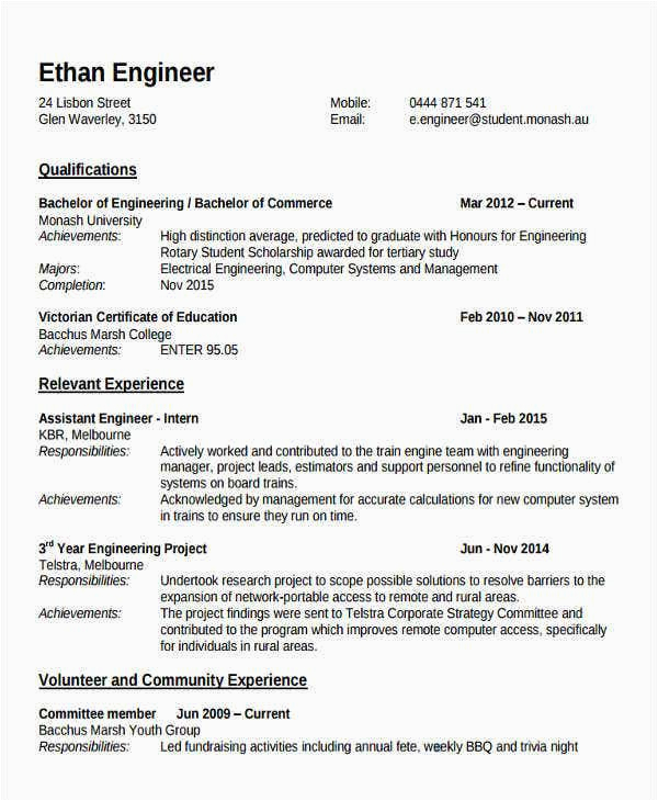 Sample Resume for Fresher assistant Professor In Engineering College Fresher Lecturer Resume Templates 9 Free Word Pdf format Download