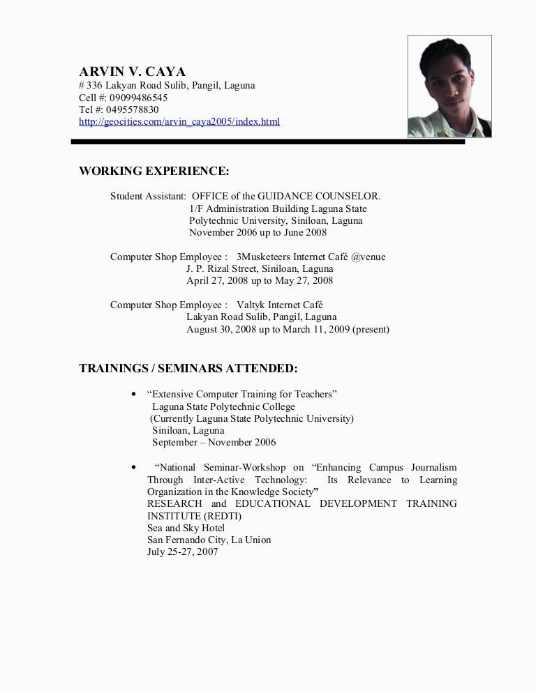 Sample Resume for Internet Cafe attendant Resume Internet Cafe assistant Ghostwriternickelodeon Web Fc2