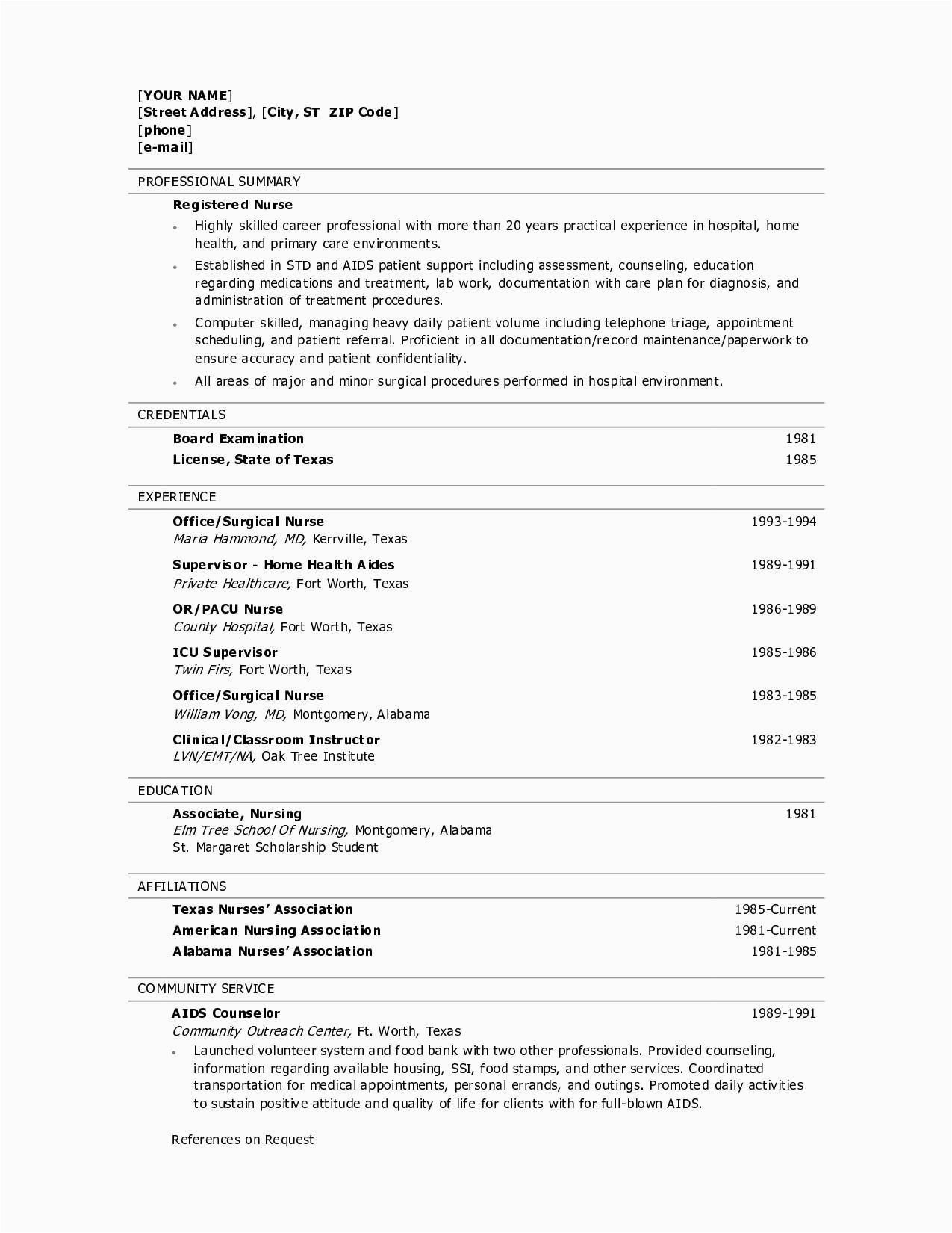 Sample Resume for Nurses without Experience In the Philippines Nursing Resume format Philippines Examples Resumes Sample