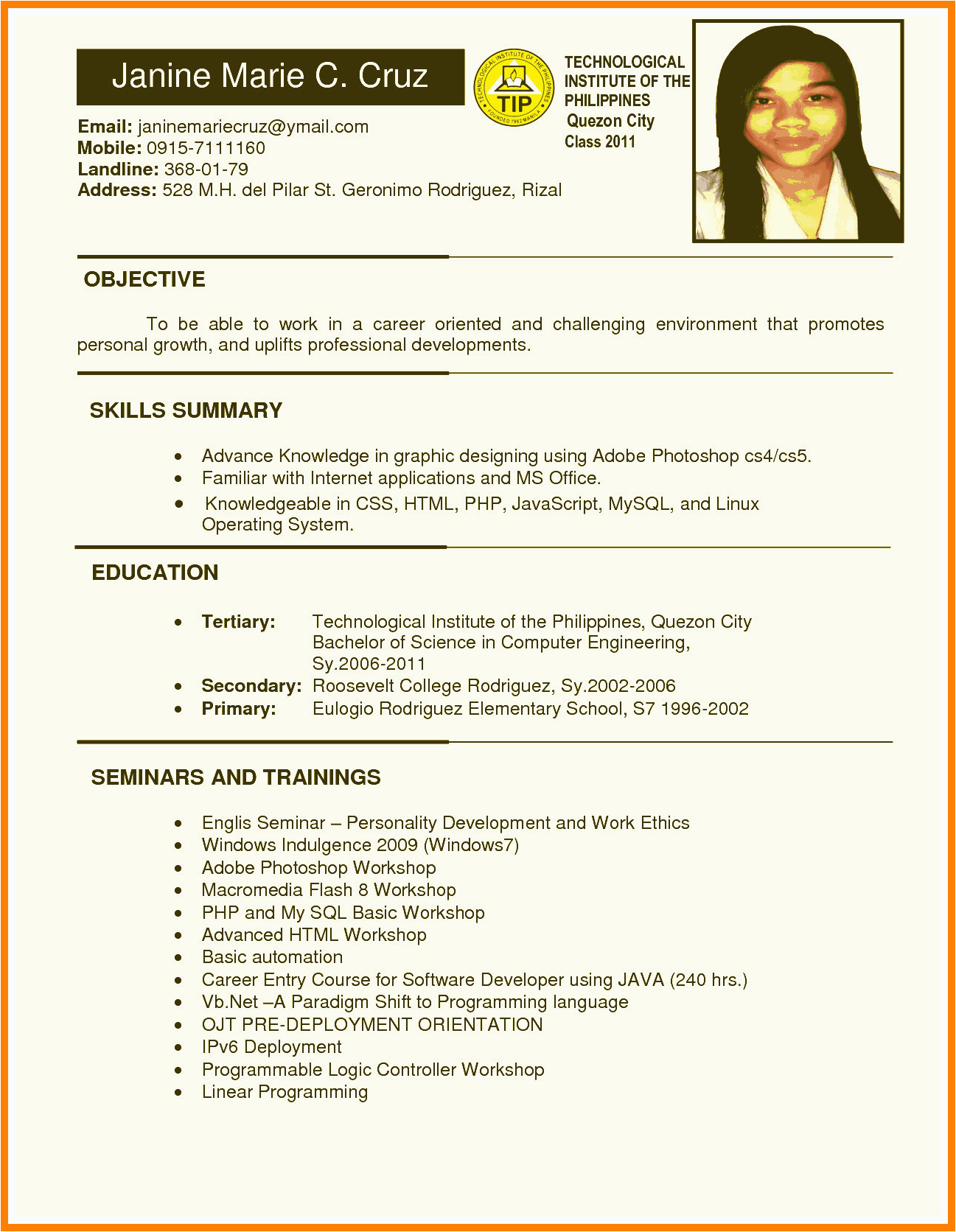 Sample Resume for Ojt Hrm Students Resume Template College Student 3 Things to Expect when