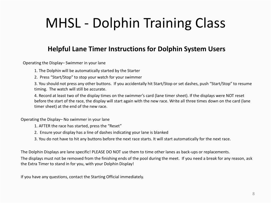 Sample Resume for the Dolphin Trainer Ppt Mhsl Dolphin Training Class Powerpoint Presentation Free