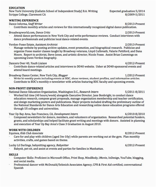 Teacher College Columbia University Resume Sample Sample assistant Archivist Resume Examples Resume Cv
