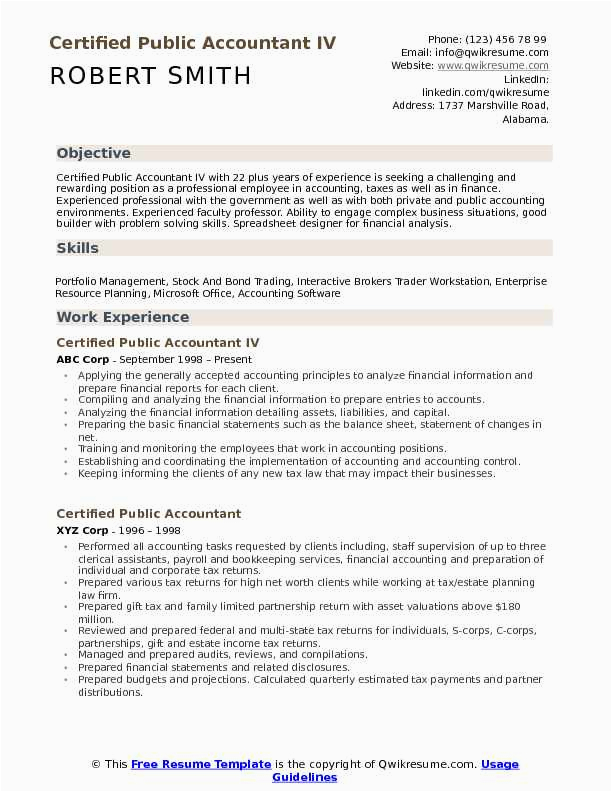 Bookkeeper In Public Accounting Resume Sample Certified Public Accountant Resume Samples