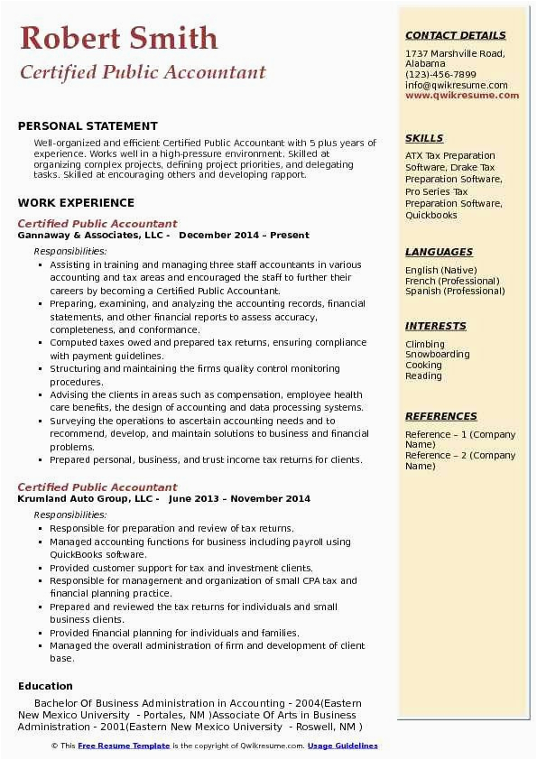 Bookkeeper In Public Accounting Resume Sample Sample Resume Quickbooks Experience Restume