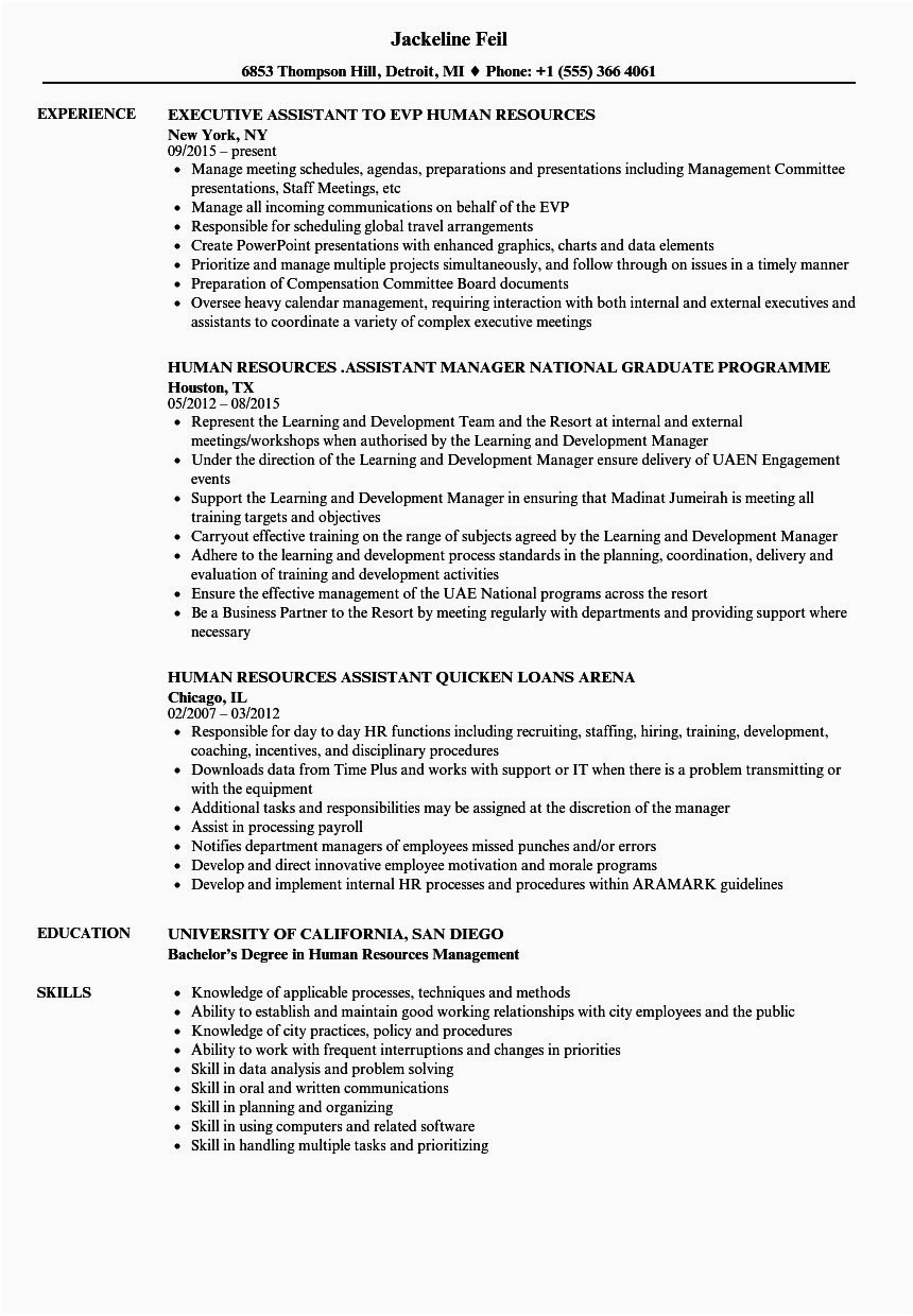 Entry Level Hr assistant Resume Sample Human Resource assistant Resume Best Human Resources assistant Human