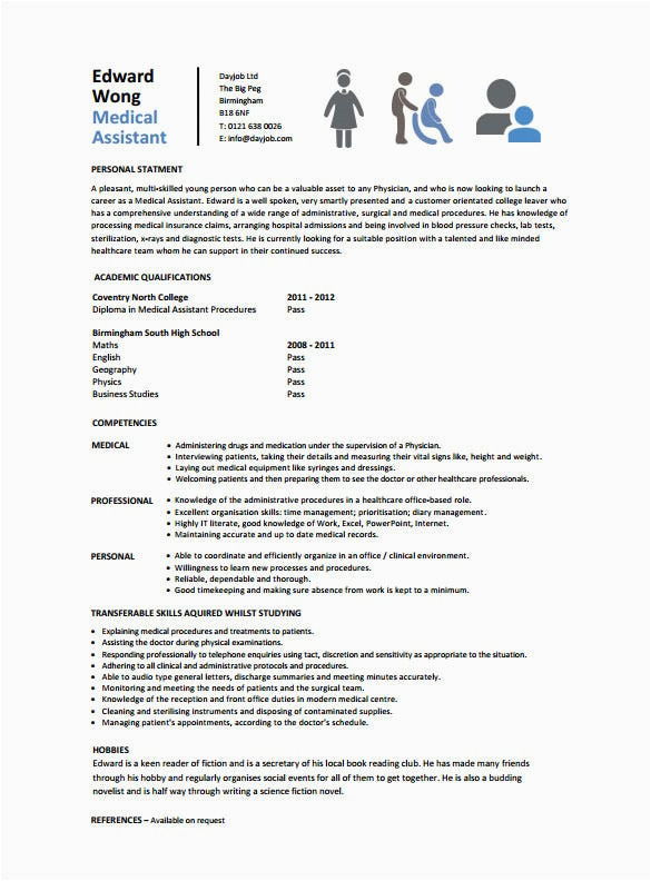 Entry Level Medical Office assistant Resume Sample 5 Medical assistant Resume Templates Doc Pdf