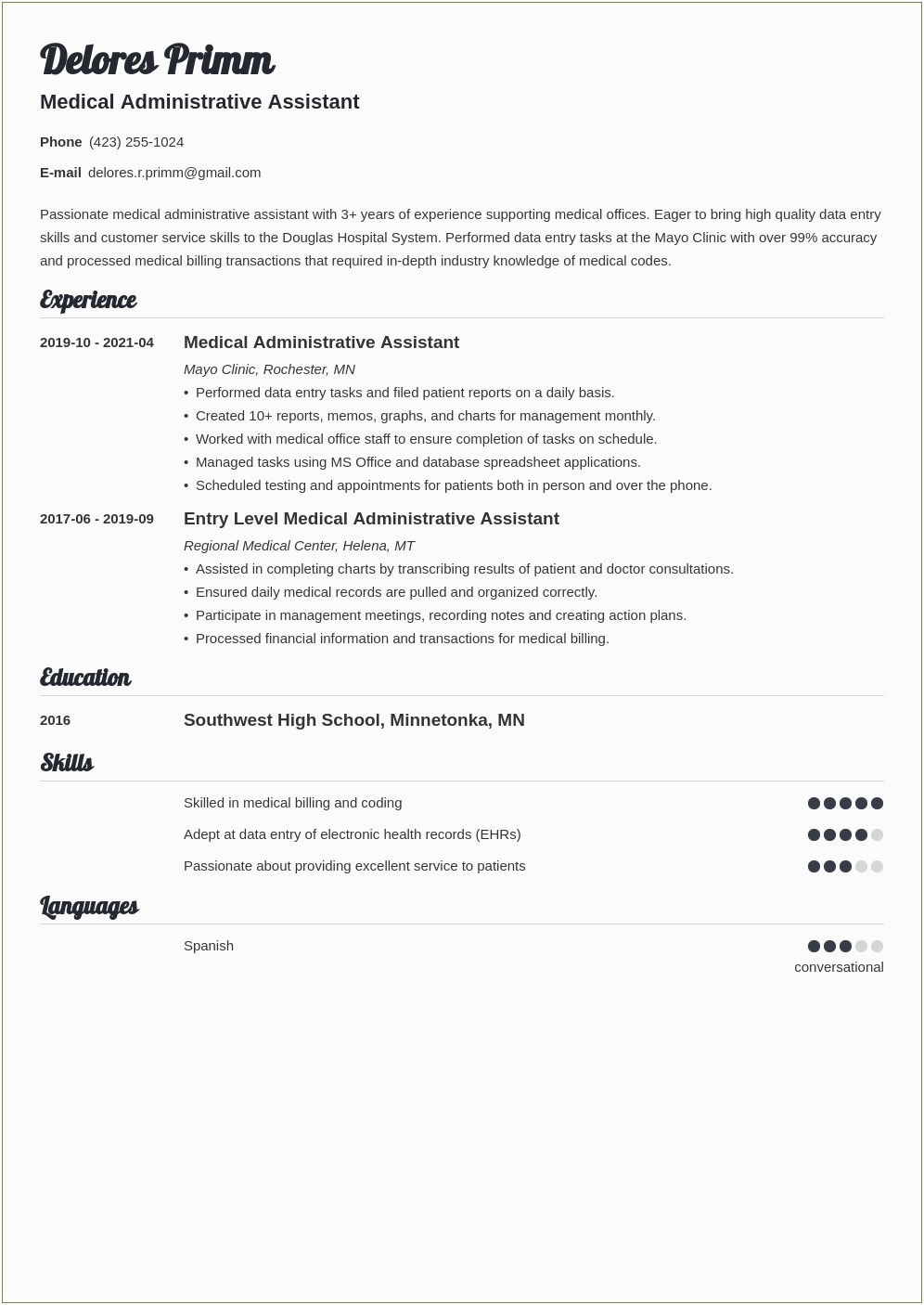 Front Office assistant Resume Samples Jobherojobhero Medical Front Fice assistant Resume Samples Jobherojobhero Resume