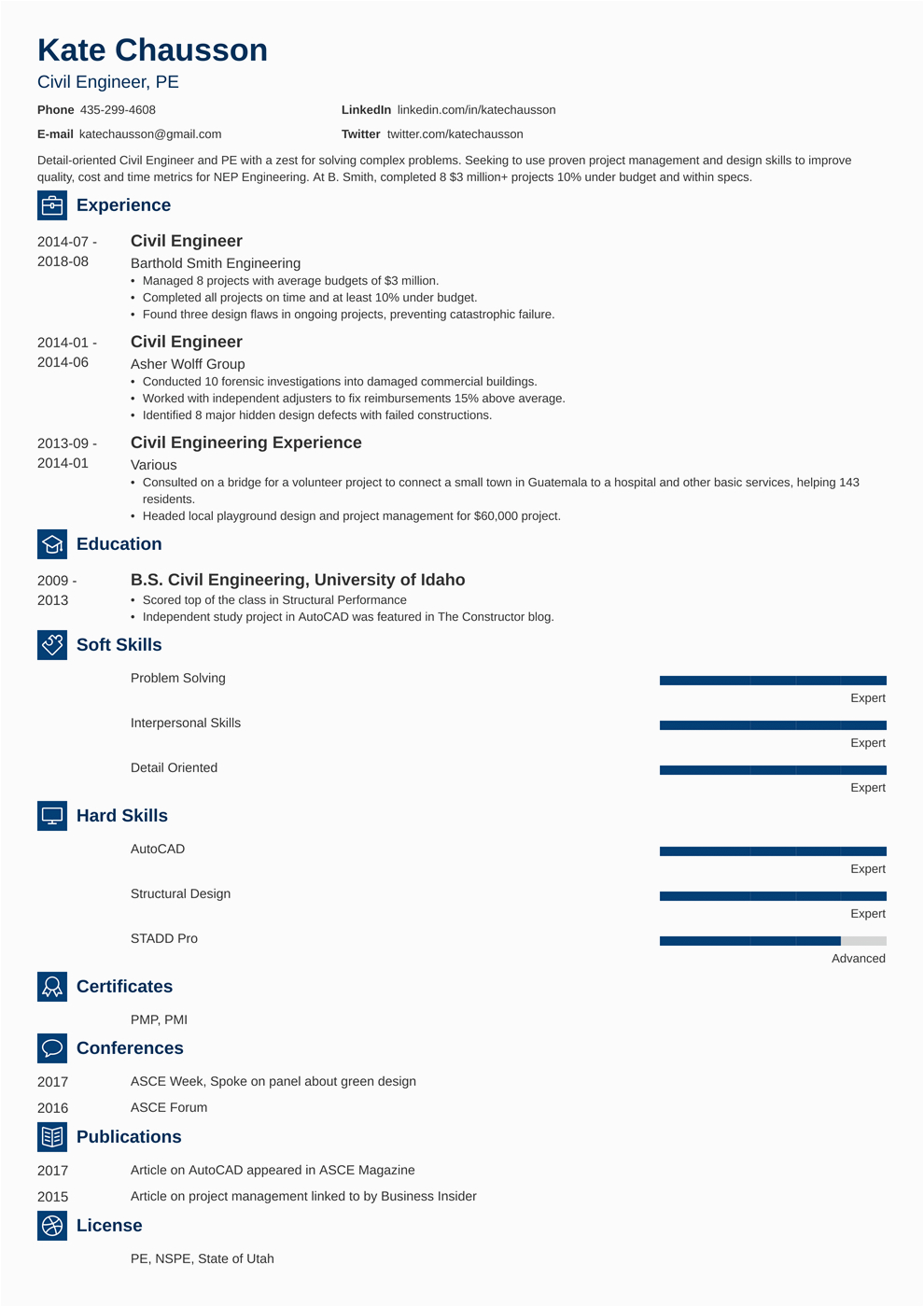 One Page Resume Sample for Fresh Graduate E Page Resume for Fresh Graduate