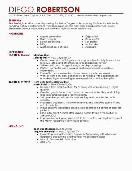 Resume Samples for Those In Hospitality Industry 70 Amazing Hotel & Hospitality Resume Examples & Templates From Trust