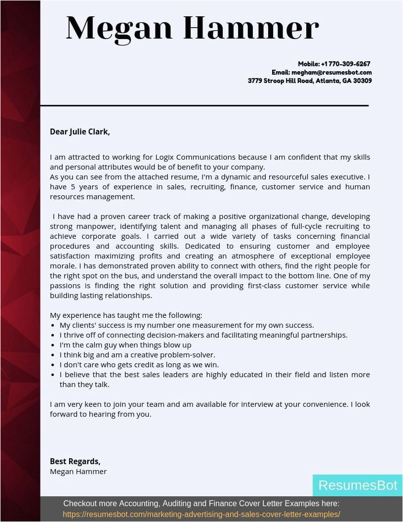 Sample Cover Letter for Resume Sales Executive Account Executive Cover Letter Samples & Templates [pdf