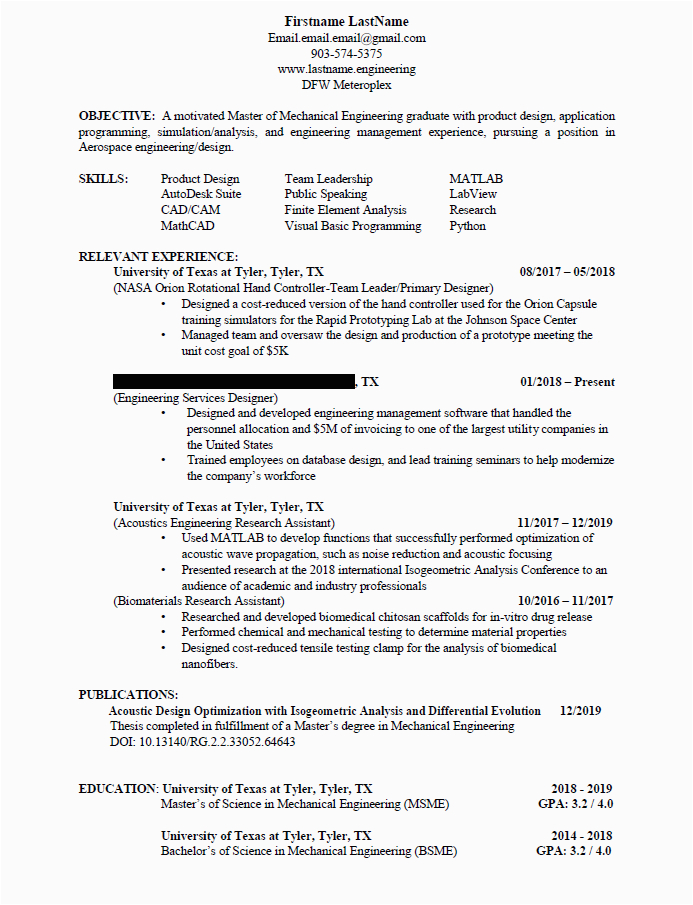 Sample Of Resume for Masters Program Me with Master S Degree Resume Made Based On Instructions From