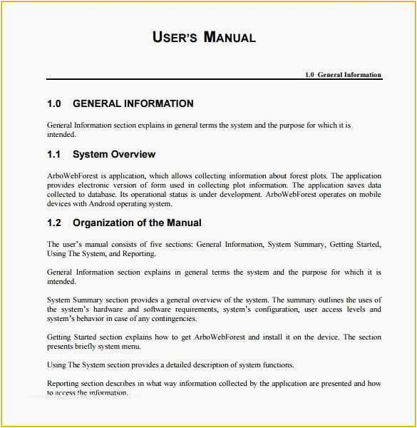 Sample Resume Create User Instructional Procedures Manual Instruction Manual Template Free Download top 5 Samples User Manual