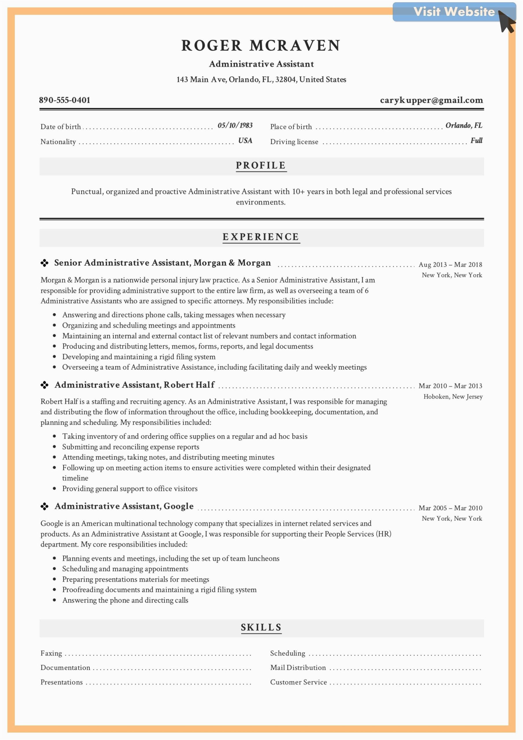 Sample Resume for Administrative assistant Office Manager Fice Administrator Fice Manager Resume Sample 2020