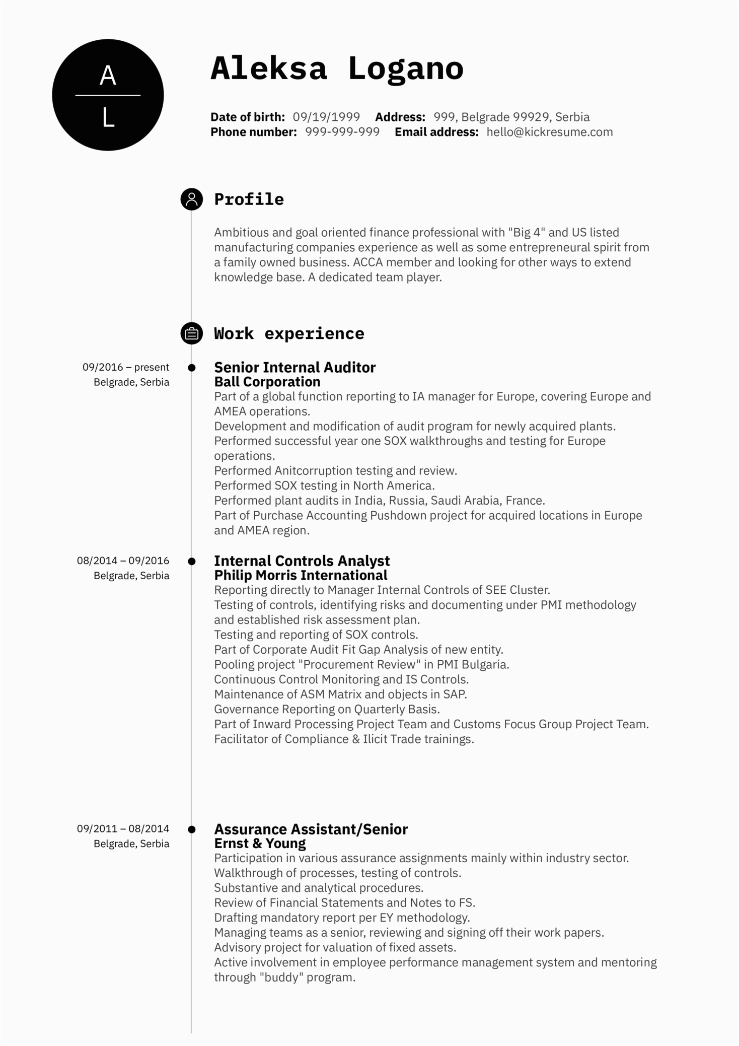Sample Resume for iso Internal Auditor Internal Audit Resume Bubbleheads Blog